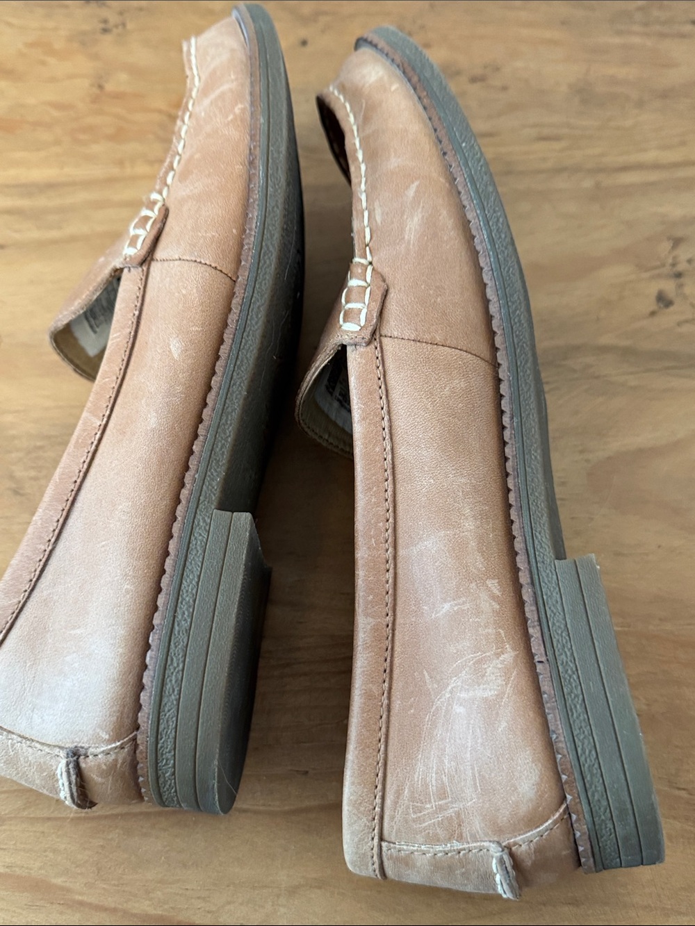 Sperry Chestnut Leather Penny Loafers - Picture 5 of 10